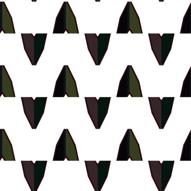 Geometrik süslemeli vektör deseni. Kusursuz tasarım dokusu 