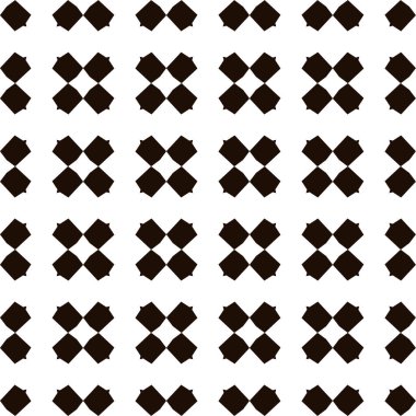 Geometrik süslemeli vektör deseni. Kusursuz tasarım dokusu 