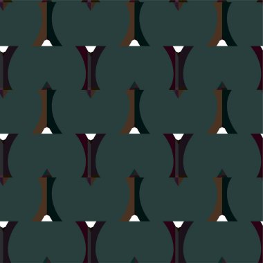 Geometrik süslemeli vektör deseni. Kusursuz tasarım dokusu 