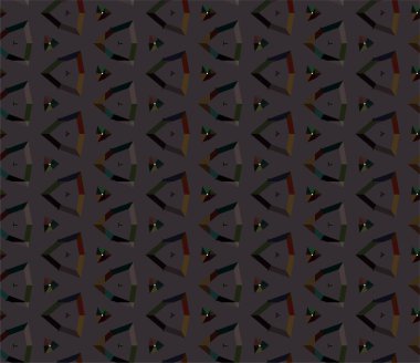 Geometrik süslemeli vektör deseni. Kusursuz tasarım dokusu 