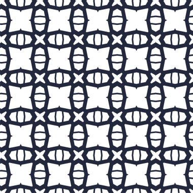 Geometrik süslemeli vektör deseni. Kusursuz tasarım dokusu 