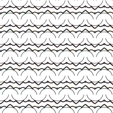 Geometrik süslemeli vektör deseni. Kusursuz tasarım dokusu 