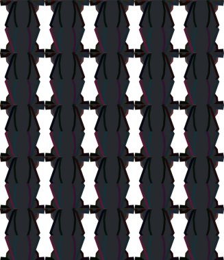 Geometrik süslemeli vektör deseni. Kusursuz tasarım dokusu 