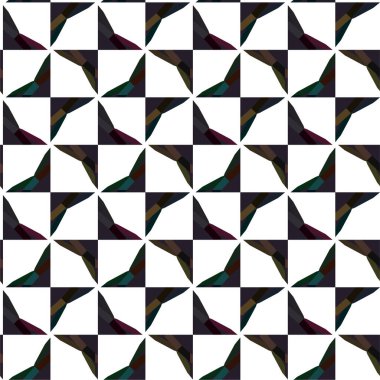 Soyut geometrik süslemesiz desen. tasarım arkaplanı, vektör illüstrasyonu