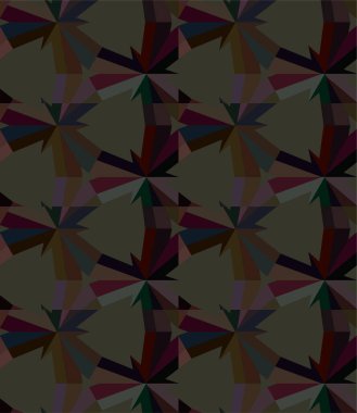 Geometrik süslemeli vektör deseni. Kusursuz tasarım dokusu 