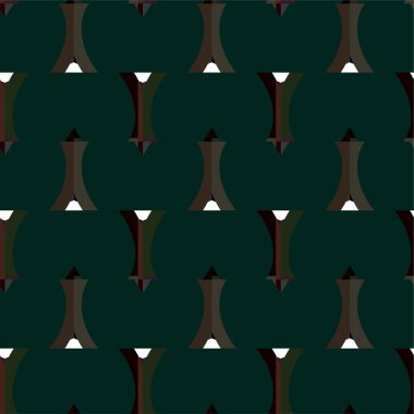 Geometrik süslemeli vektör deseni. Kusursuz tasarım dokusu 