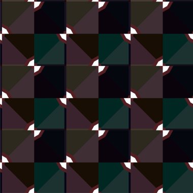 Geometrik süslemeli vektör deseni. Kusursuz tasarım dokusu 