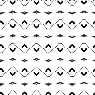 Geometrik süslemeli vektör deseni. Kusursuz tasarım dokusu 