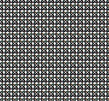 Geometrik süslemeli vektör deseni. Kusursuz tasarım dokusu 