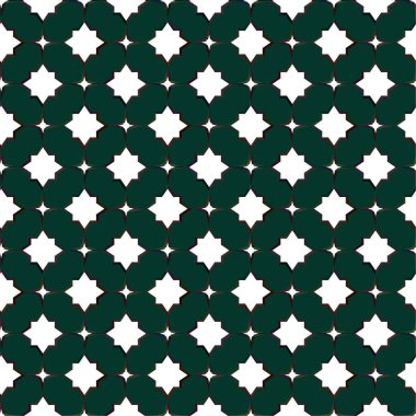 Geometrik süslemeli vektör deseni. Kusursuz tasarım dokusu 