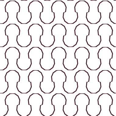 Geometrik süslemeli vektör deseni. Kusursuz tasarım dokusu 