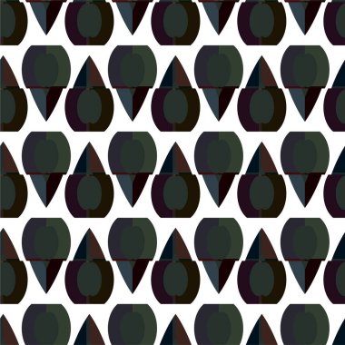 Geometrik süslemeli vektör deseni. Kusursuz tasarım dokusu 