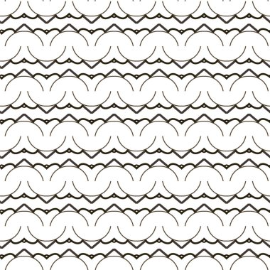Geometrik süslemeli vektör deseni. Kusursuz tasarım dokusu 