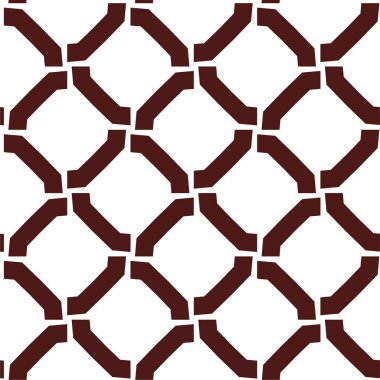 Geometrik süslemeli vektör deseni. Kusursuz tasarım dokusu 