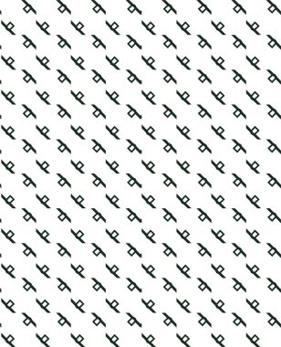 Geometrik süslemeli vektör deseni. Kusursuz tasarım dokusu 