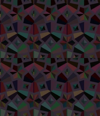 Soyut geometrik süslemesiz desen. tasarım arkaplanı, vektör illüstrasyonu