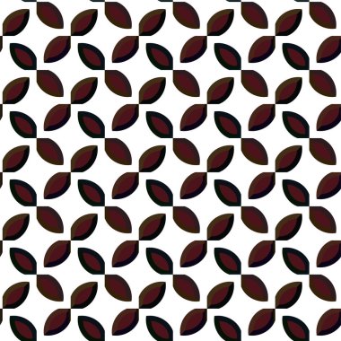 Geometrik süslemeli vektör deseni. Kusursuz tasarım dokusu 