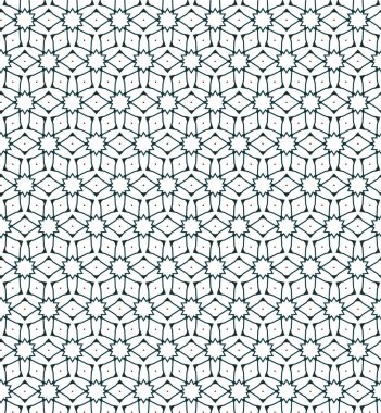 Geometrik süslemeli vektör deseni. Kusursuz tasarım dokusu 
