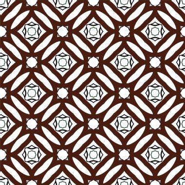 Geometrik süslemeli vektör deseni. Kusursuz tasarım dokusu 