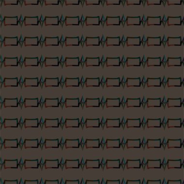 Geometrik süslemeli vektör deseni. Kusursuz tasarım dokusu 