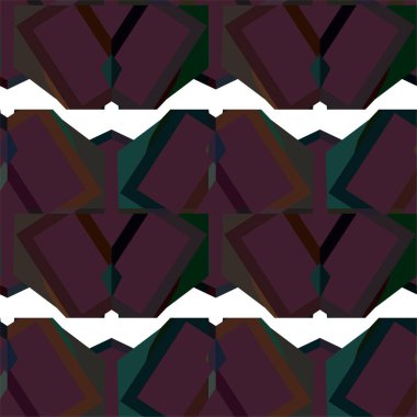 Geometrik süslemeli vektör deseni. Kusursuz tasarım dokusu 