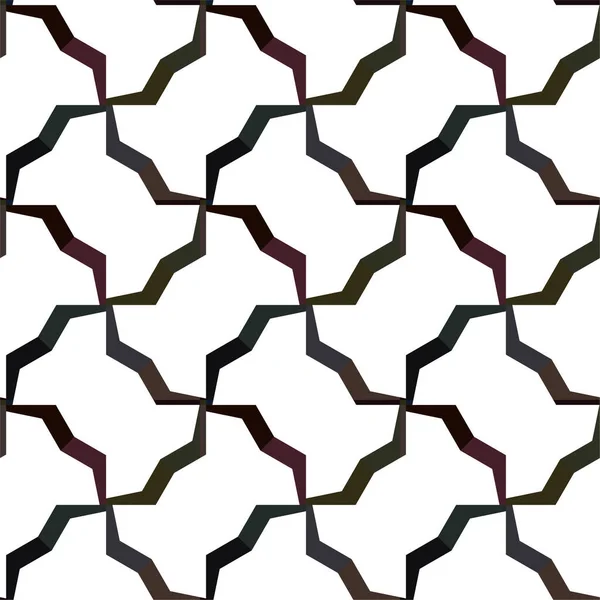 Abstrakte Geometrische Ornamentale Nahtlose Muster Design Hintergrund Vektorillustration — Stockvektor