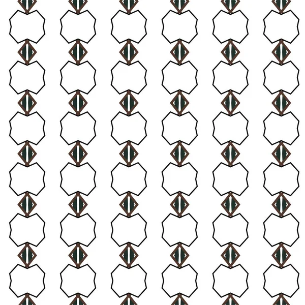 Abstracto Geométrico Ornamental Patrón Sin Costura Fondo Diseño Ilustración Vectorial — Archivo Imágenes Vectoriales