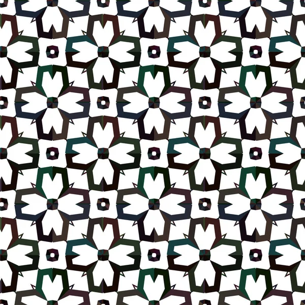 Abstrakte Geometrische Ornamentale Nahtlose Muster Design Hintergrund Vektorillustration — Stockvektor