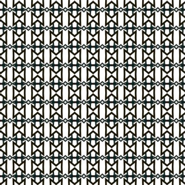 Geometrik süslemeli vektör deseni. Kusursuz tasarım dokusu 