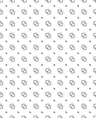 Geometrik süslemeli vektör deseni. Kusursuz tasarım dokusu 