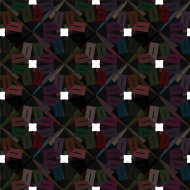 Soyut geometrik süslemesiz desen. tasarım arkaplanı, vektör illüstrasyonu