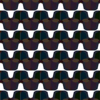 Geometrik süslemeli vektör deseni. Kusursuz tasarım dokusu 