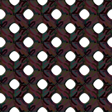 Geometrik süslemeli vektör deseni. Kusursuz tasarım dokusu 