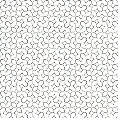 Geometrik süslemeli vektör deseni. Kusursuz tasarım dokusu 