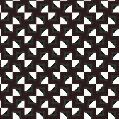 Geometrik süslemeli vektör deseni. Kusursuz tasarım dokusu 