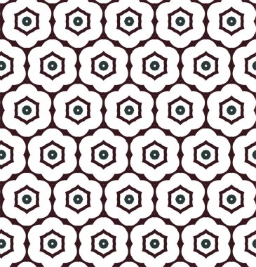 Geometrik süslemeli vektör deseni. Kusursuz tasarım dokusu 