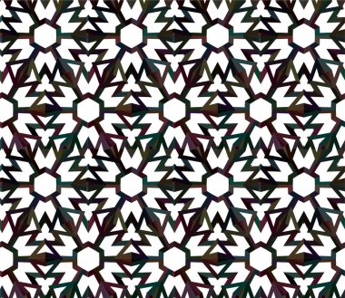 Soyut geometrik süslemesiz desen. tasarım arkaplanı, vektör illüstrasyonu