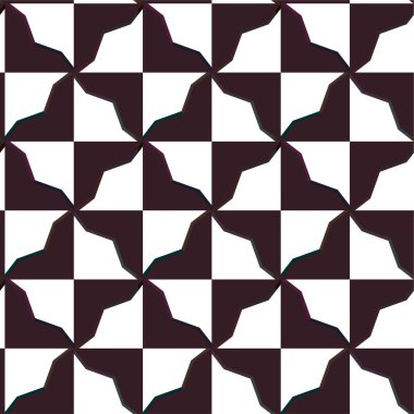 Geometrik süslemeli vektör deseni. Kusursuz tasarım dokusu 