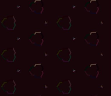 Geometrik süslemeli vektör deseni. Kusursuz tasarım dokusu 