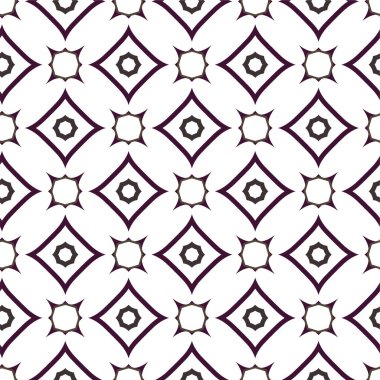 Geometrik süslemeli vektör deseni. Kusursuz tasarım dokusu 