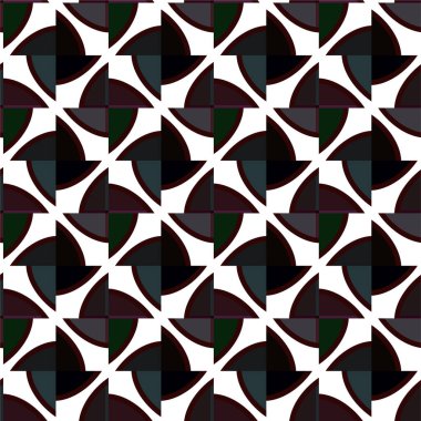 Geometrik süslemeli vektör deseni. Kusursuz tasarım dokusu 