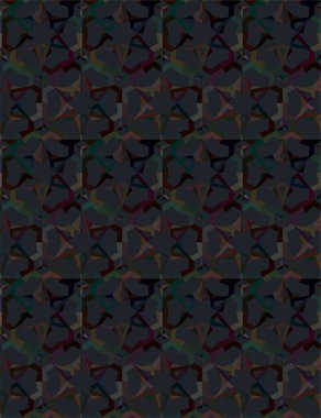 Geometrik süslemeli vektör deseni. Kusursuz tasarım dokusu 