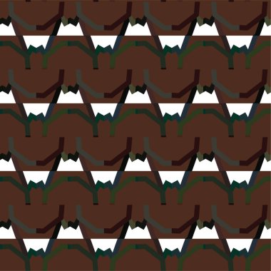 Geometrik süslemeli vektör deseni. Kusursuz tasarım dokusu 