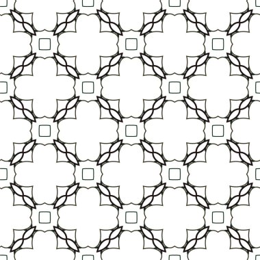 Geometrik süslemeli vektör deseni. Kusursuz tasarım dokusu 