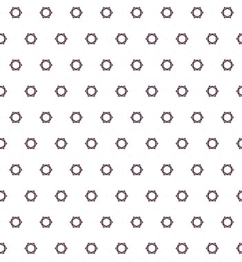 Geometrik süslemeli vektör deseni. Kusursuz tasarım dokusu 