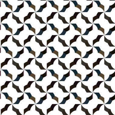Geometrik süslemeli vektör deseni. Kusursuz tasarım dokusu 