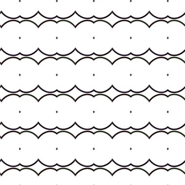 Geometrik süslemeli vektör deseni. Kusursuz tasarım dokusu 