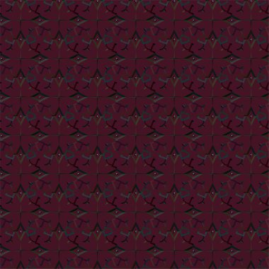 Geometrik süslemeli vektör deseni. Kusursuz tasarım dokusu 