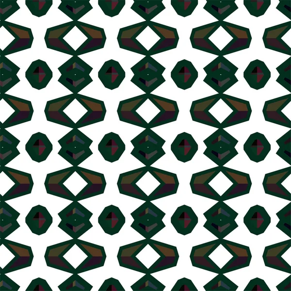 Abstrakte Geometrische Ornamentale Nahtlose Muster Design Hintergrund Vektorillustration — Stockvektor