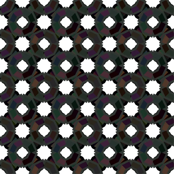 Motif Ornemental Géométrique Abstrait Sans Couture Fond Design Illustration Vectorielle — Image vectorielle